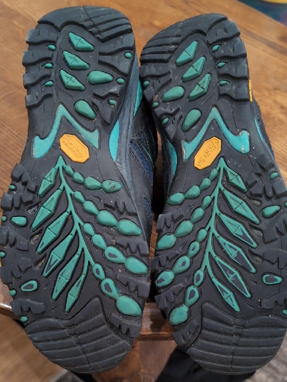 North Face Hedgehog Women’s Size 8.5 Teal & Navy Trail Hiking Shoes - Picture 8 of 9